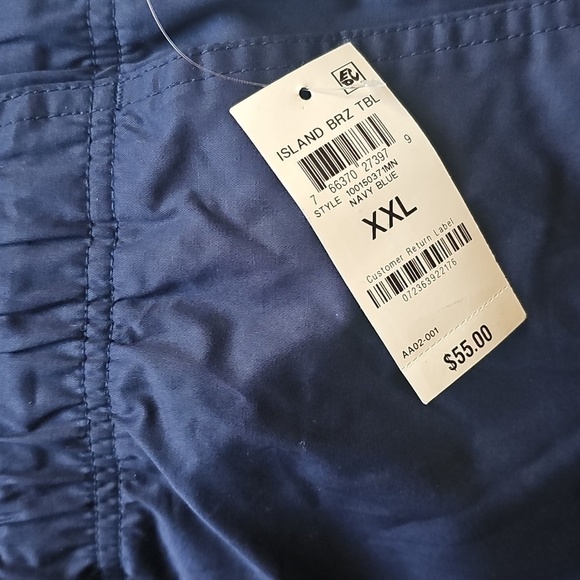 Club Room Mens Flat-Front Relaxed Casual Shorts, Navy, XXL - Picture 2 of 3